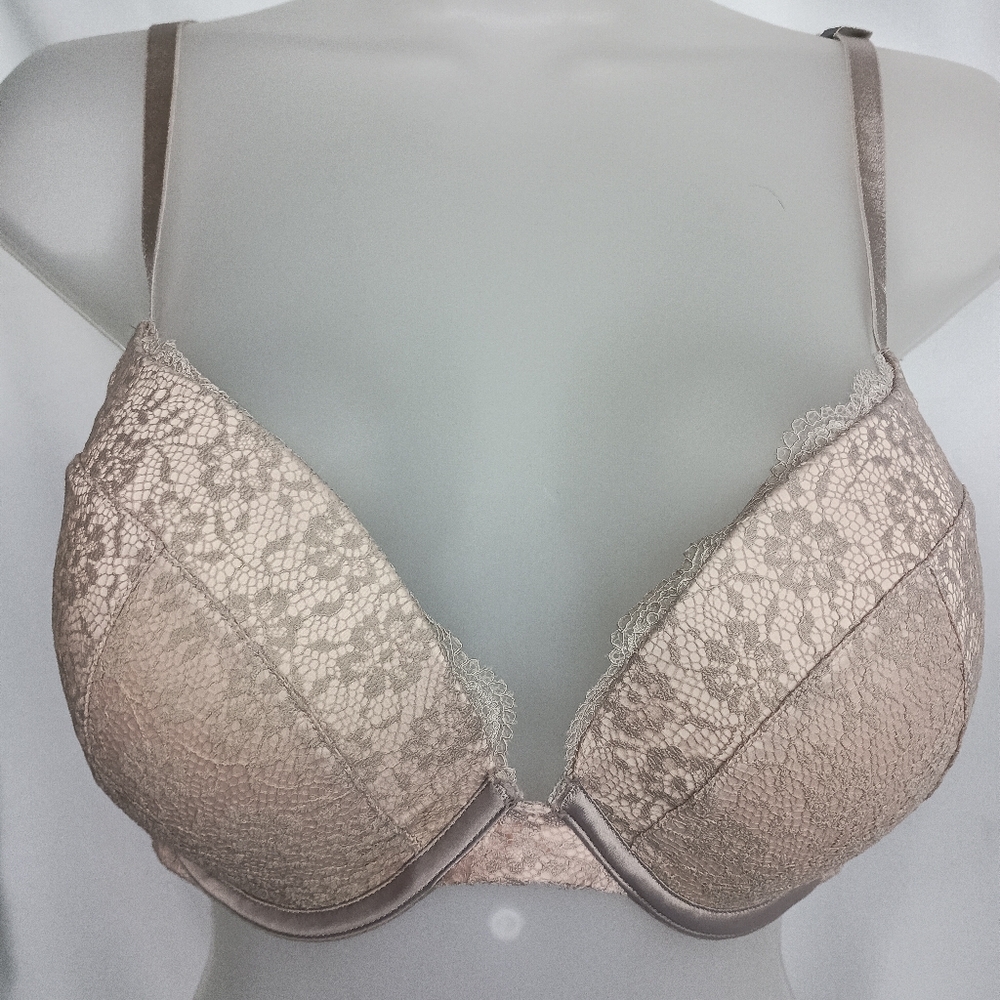 NWT Victoria's Secret Barbiecore Lace‎ Push-Up Bra in Butterly Pink (#108)